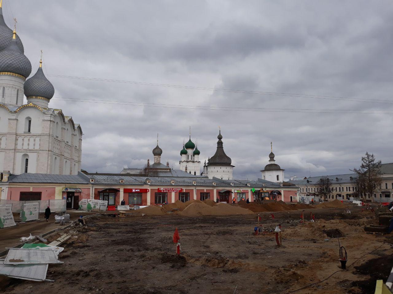 В Ростове Ярославской области затянули благоустройство по нацпроекту