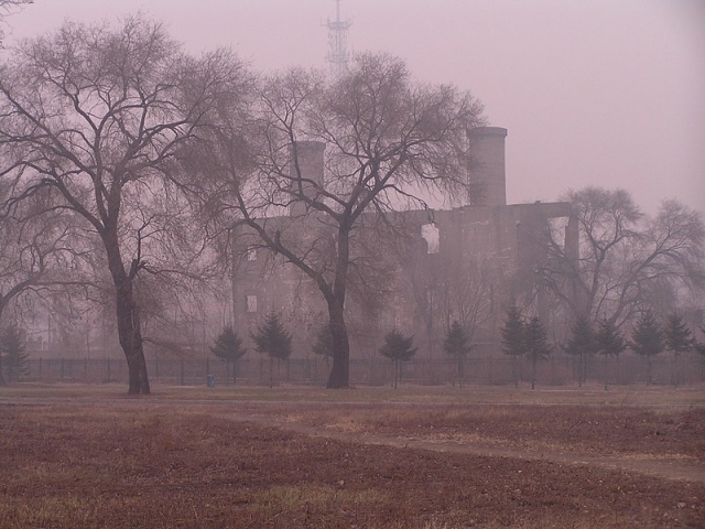 Руины здания в Харбине, принадлежавшее Отряду 731