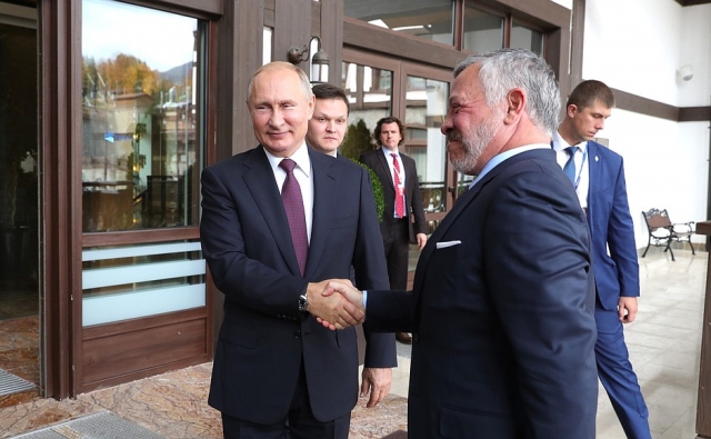 Владимир Путин с Королём Иордании Абдаллой II