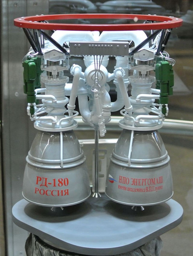 Модель ракетного двигателя РД-180 