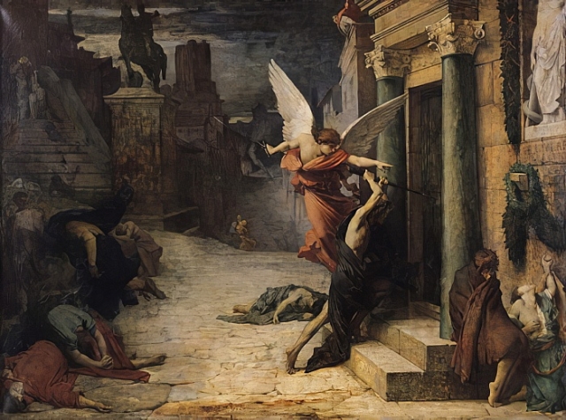 Жюль-Эли Делоне. Чума в Риме. 1867