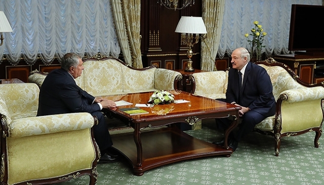 Встреча Александра Лукашенко с Игорем Сечиным, 18 февраля 2020 года