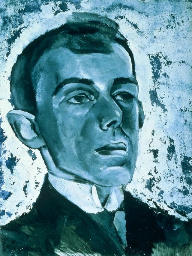 Лев Бруни. Портрет Мандельштама. 1916 г