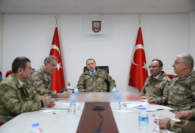 Реджеп Тайип Эрдоган с турецкими генералами 