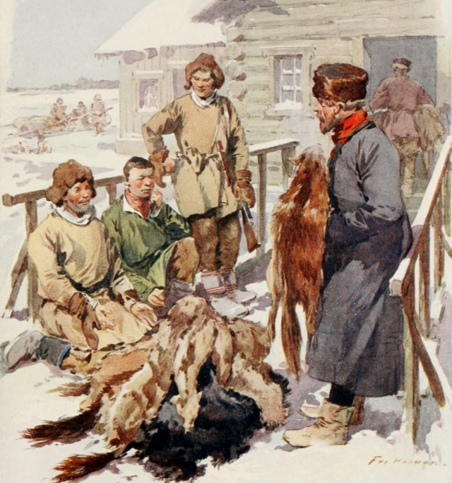 Фредерик де Ханен. Северные торговцы пушниной. 1913