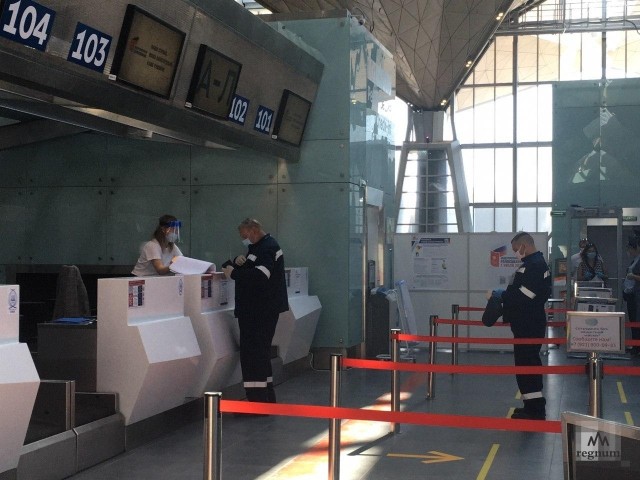 Избирательный участок в аэропорту «Пулково»