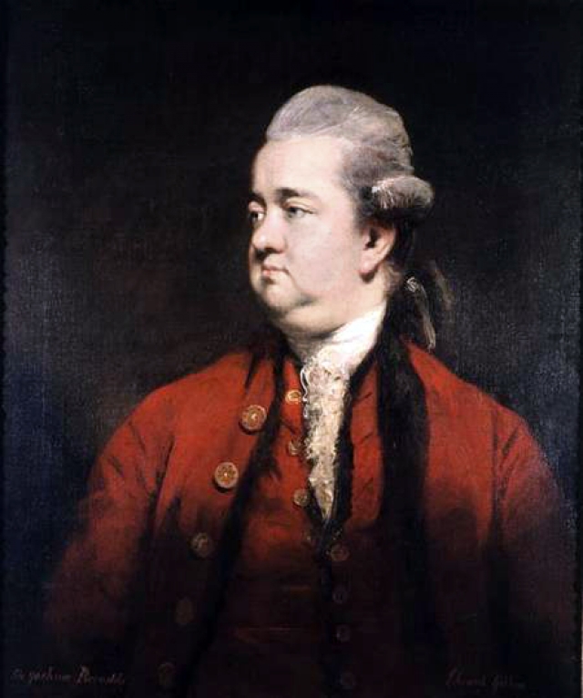 Джошуа Рейнольдс . Портрет Эдуарда Гиббона. 1779