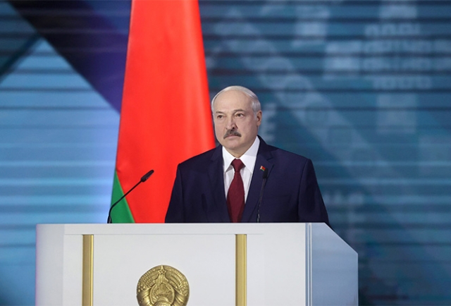 Александр Лукашенко во время ежегодного Послания белорусскому народу и Национальному собранию, 4 августа 2020 года