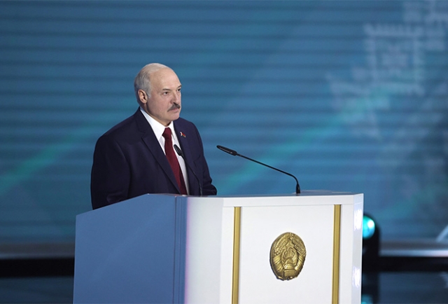 Александр Лукашенко во время ежегодного Послания белорусскому народу и Национальному собранию, 4 августа 2020 года