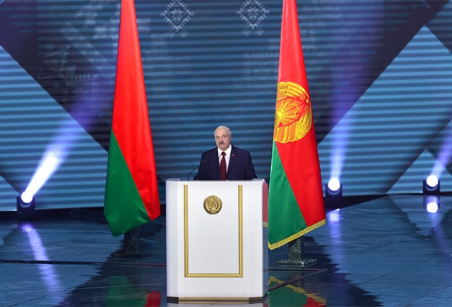 Александр Лукашенко во время ежегодного Послания белорусскому народу и Национальному собранию, 4 августа 2020 года