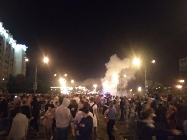 Акции протеста в Минске. 
