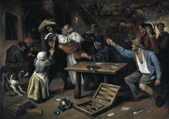 Ян Стен. Аргумент в карточной игре. 1660-е