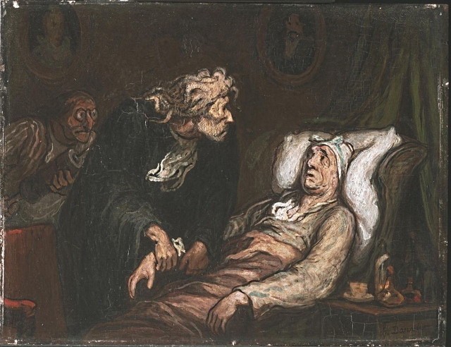 Оноре Домье. Мнимый Больной. 1673