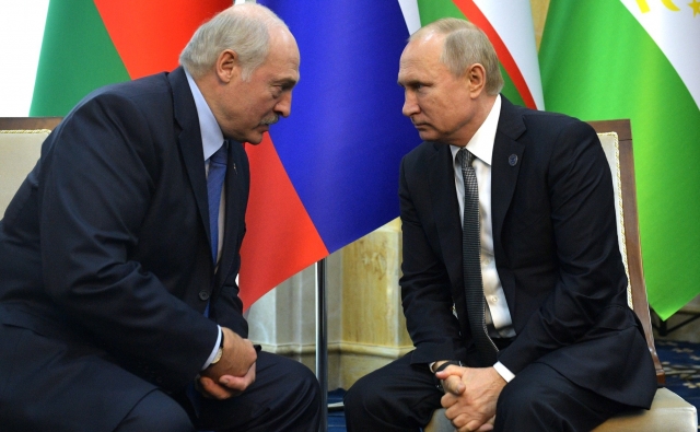 Владимир Путин и Александр Лукашенко 