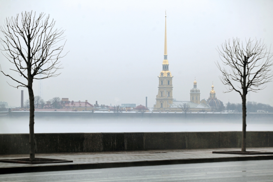 Петропавловская крепость Санкт Петербург зима