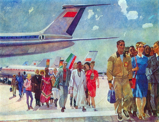 Александр Дейнека. Все флаги в гости летят к нам. 1968