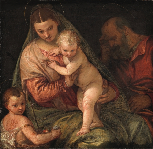 Святое семейство с младенцем Святого Иоанна Крестителя. 1550-1575