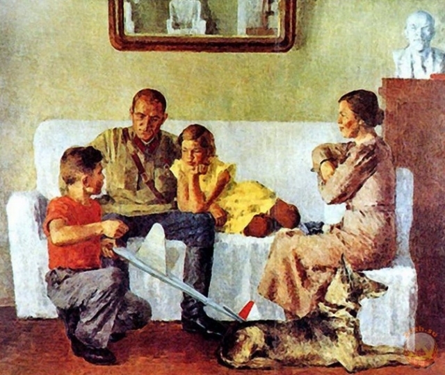 В. Г. Васильев. Семья командующего.1938