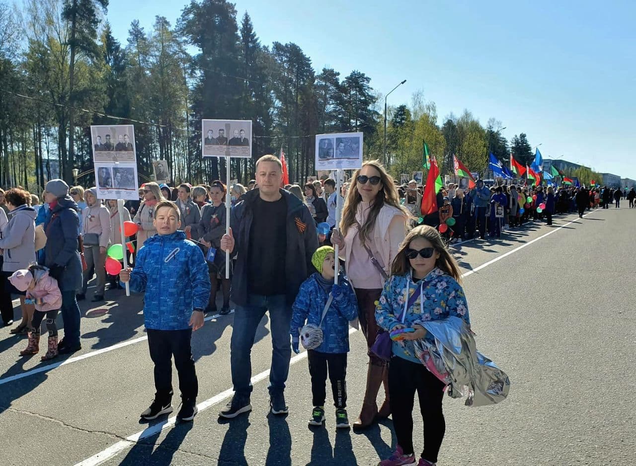 В белорусском Новополоцке участие в шествии 9 мая приняли 4,5 тыс. человек