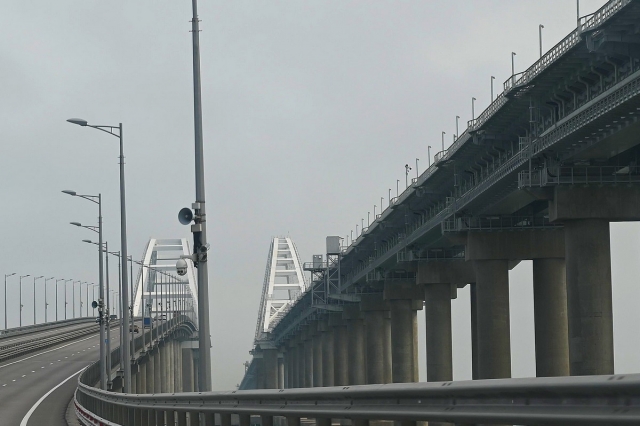 Крымский мост. Апрель 2021 года