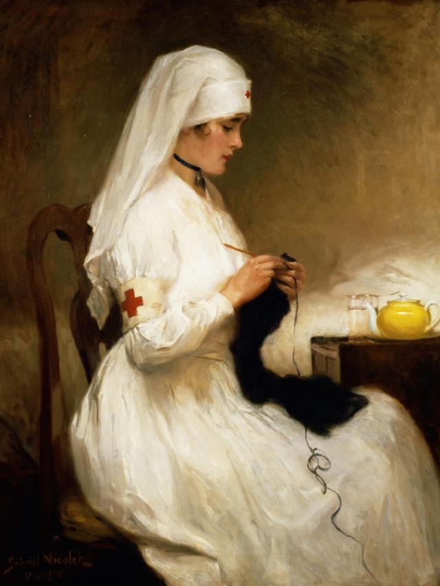 Габриэль Николет. Портрет медсестры из Красного Креста. 1914