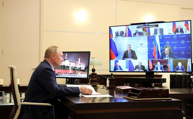 Совещание Путина с постоянными членами Совбеза РФ