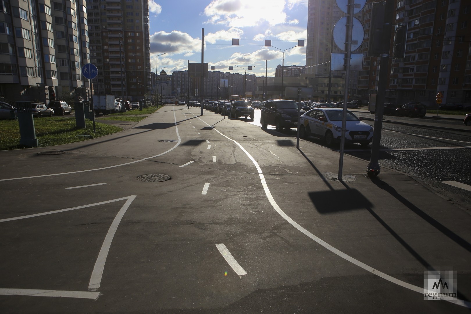 Велосипедные дорожки. Некрасовка. Москва