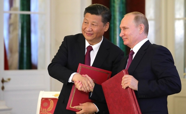 Переговоры Владимира Путина с Председателем Китайской Народной Республики Си Цзиньпином
