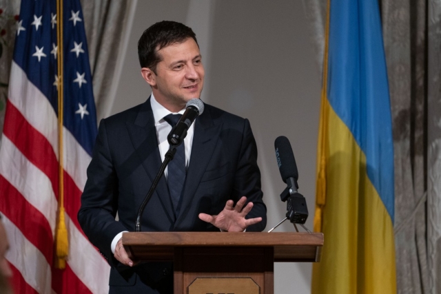 Владимир Зеленский во время визита в США