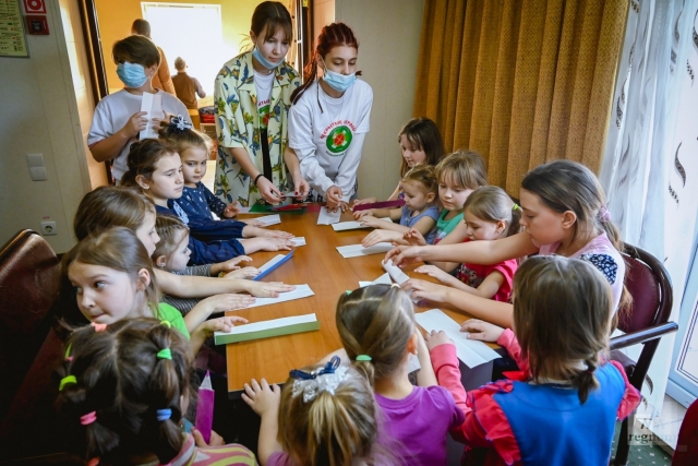 Пункт временного размещения беженцев Донбасса в Ростовской области