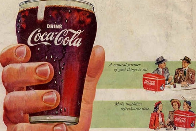 Рекламный плакат Coca-Cola (фрагмент)