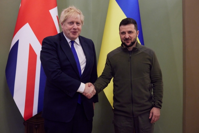 Встреча Владимира Зеленского с Борисом Джонсоном в Киеве