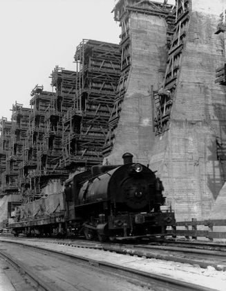 Строительство ДнепроГЭСа. 1931 год