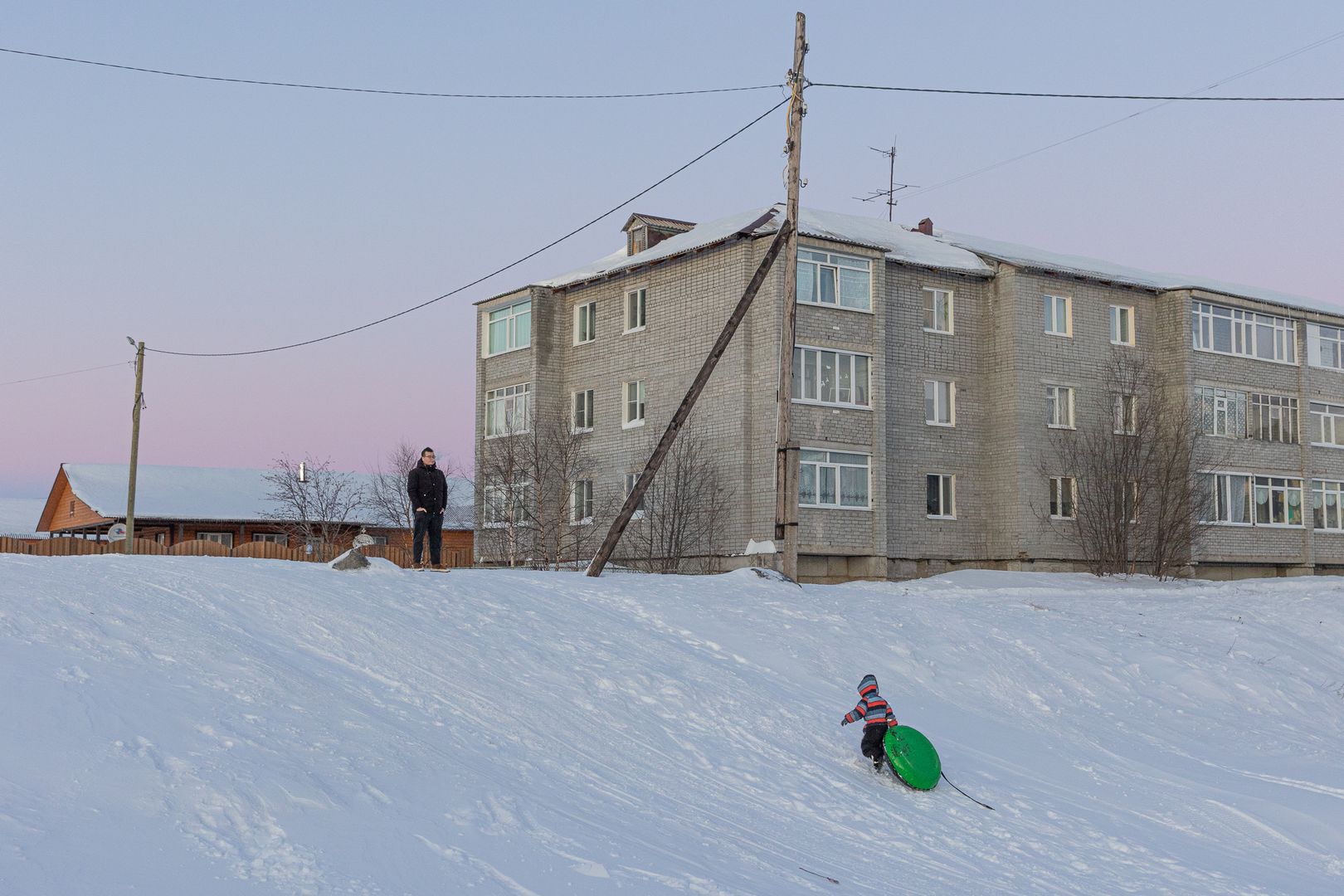 Село Ловозеро, февраль 2022.