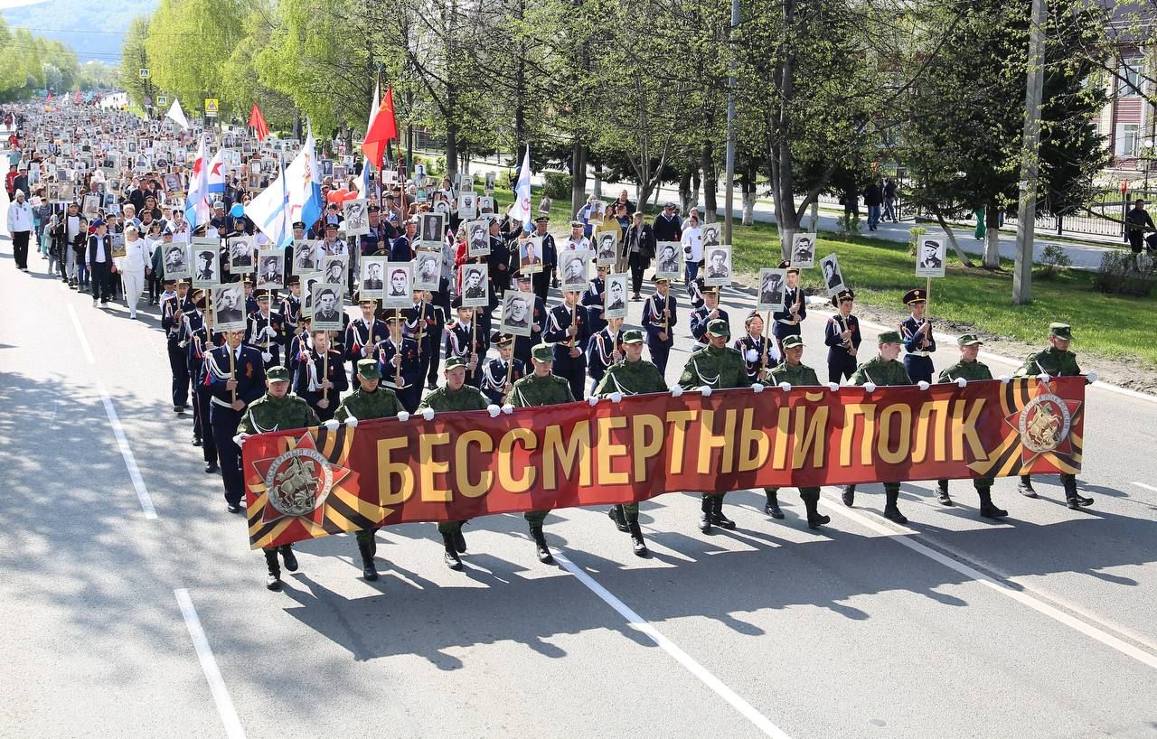 В шествии бессмертного полка приняли участие