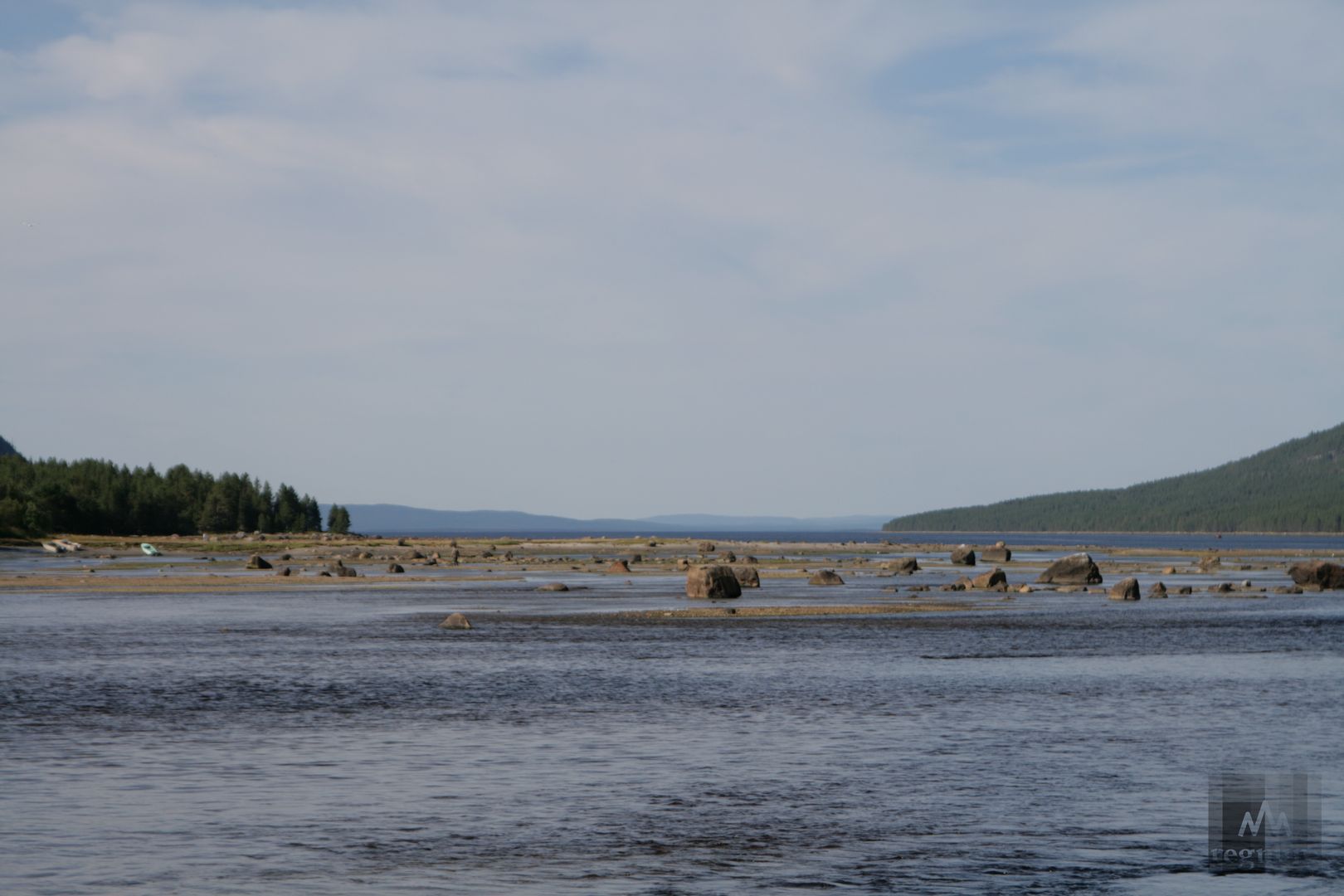 Река Колвица в августе