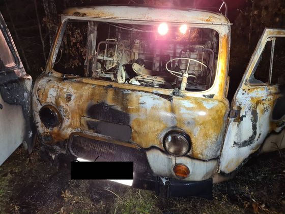 Сгоревший автомобиль с двумя трупами нашли в п. Аршан Тулунского района Иркутской области