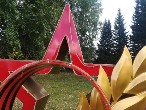 На Алтае неизвестные повредили часть конструкции «Орден Победы»