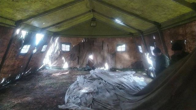 Белгородская область. Так выглядит палатка для мобилизованных изнутри