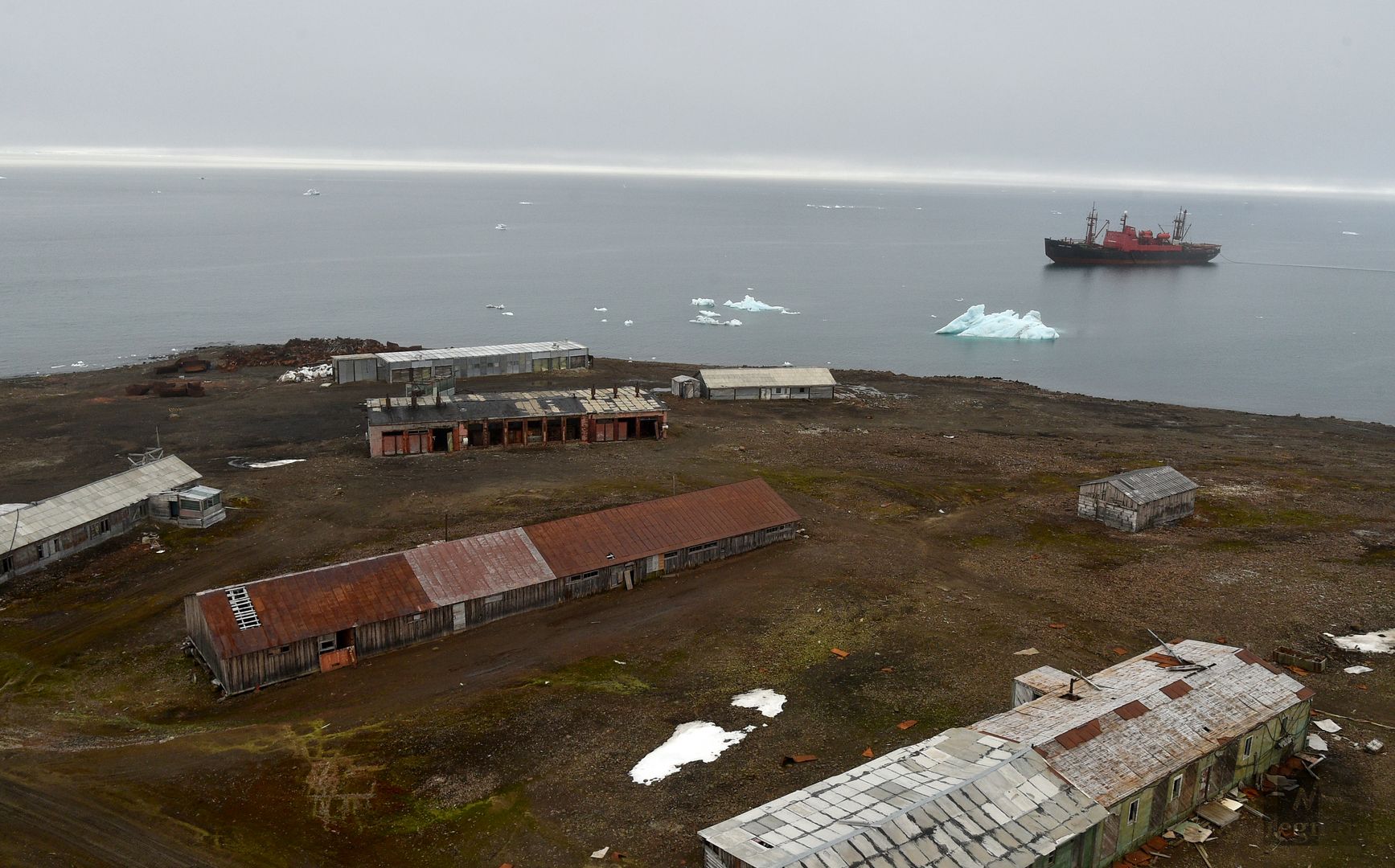 В советские годы на полярной станции острова Хейса трудилось около 100 человек