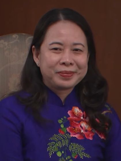 Вице-президент Вьетнама Во Тхи Ань Суан- исполняющая обязанности главы государства до избрания нового президента.