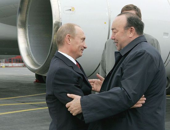 Владимир Путин и Муртаза Рахимов в Уфе. 2007