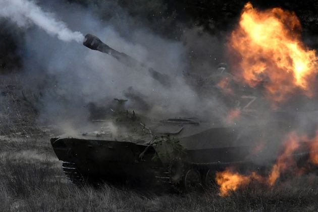 Работа артиллерии ВС РФ