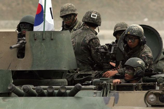 Совместные военные учения США и Южной Кореи на юге Корейского полуострова