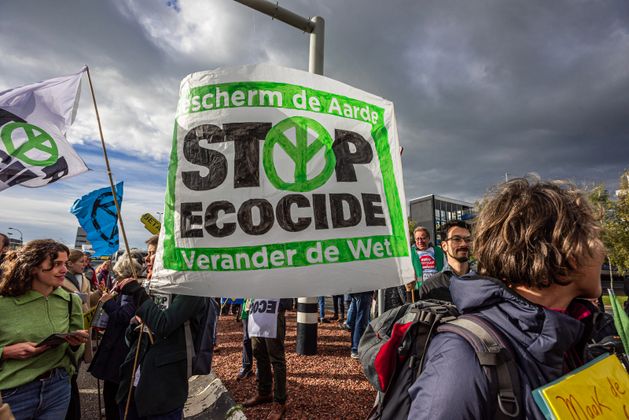 Экоактивисты в Амстердаме