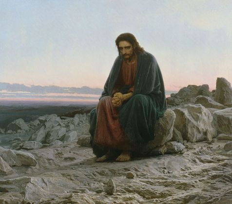 Иван Крамской. Христос в пустыне. 1872