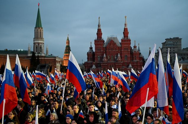 Митинг-концерт в поддержку воссоединения с Россией ЛНР, ДНР, Херсонской и Запорожской областей