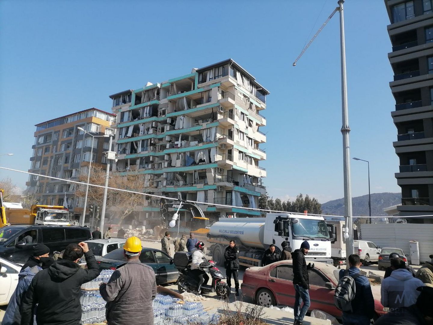 Последствия землетрясения в городе Хатай. Турция. Февраль 2023