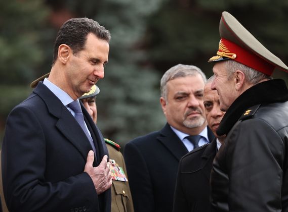 Президент Сирии Башар Асад во время визита в Москву