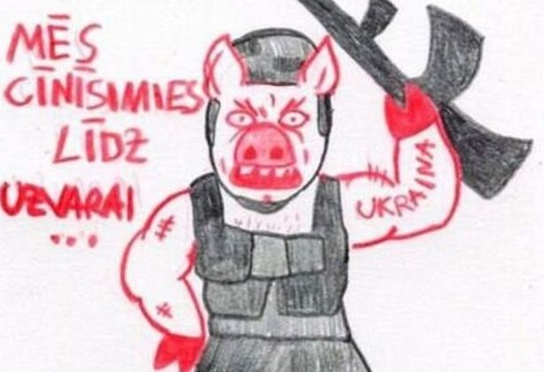 В Латвии разгорелся скандал из-за «комикса о свиньях» с военными ВСУ Regnum_picture_17088557456884_big